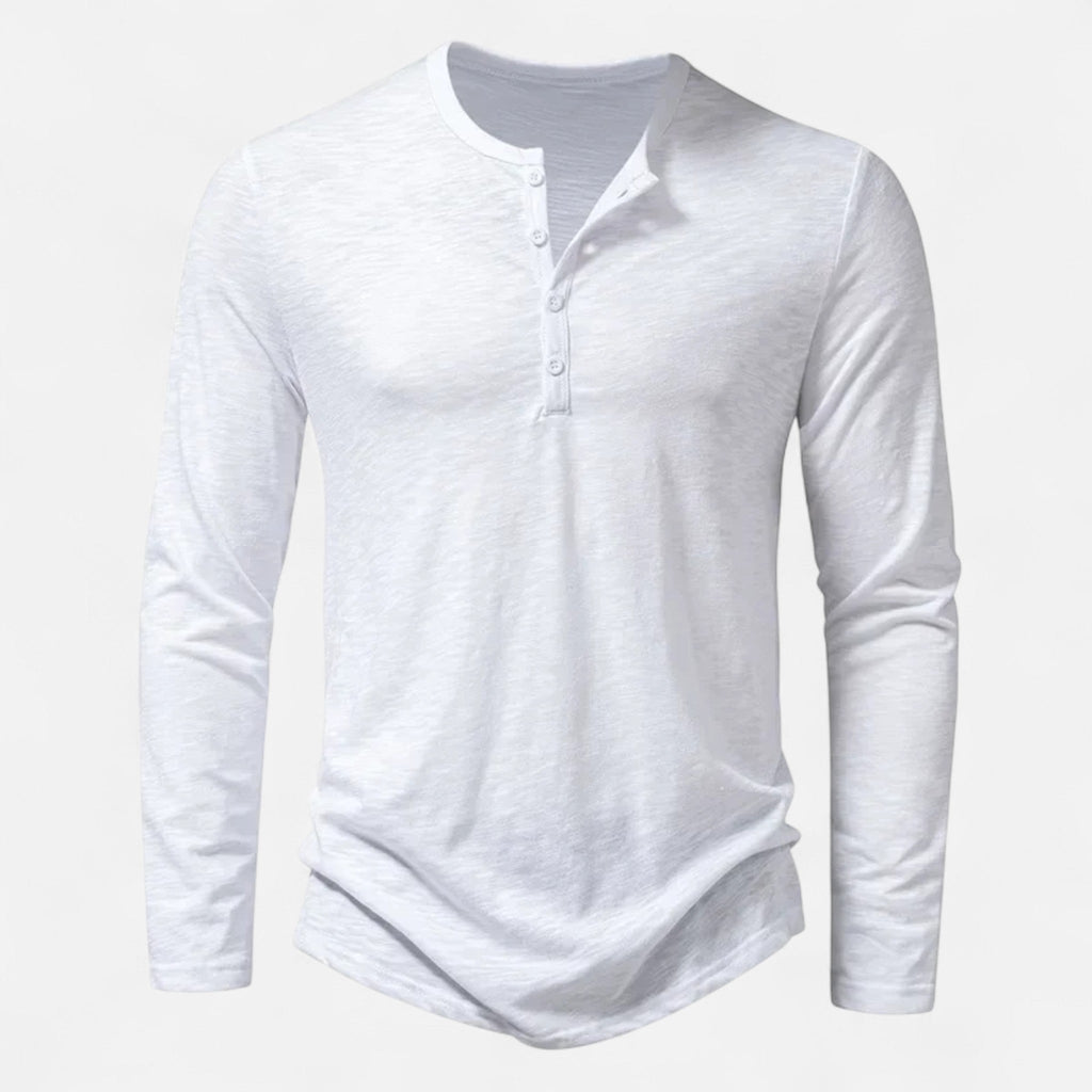 KOSZULA MĘSKA HENLEY SLIM FIT