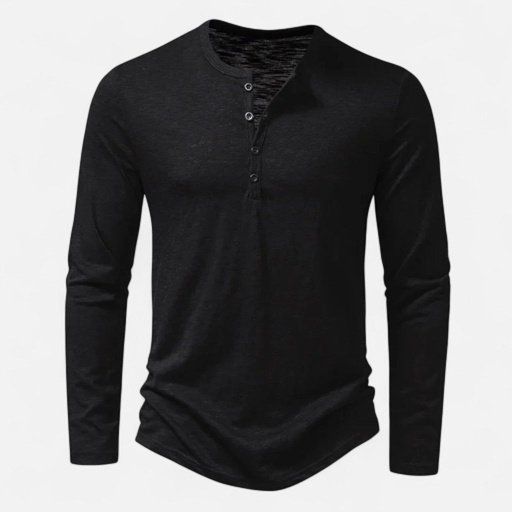 KOSZULA MĘSKA HENLEY SLIM FIT