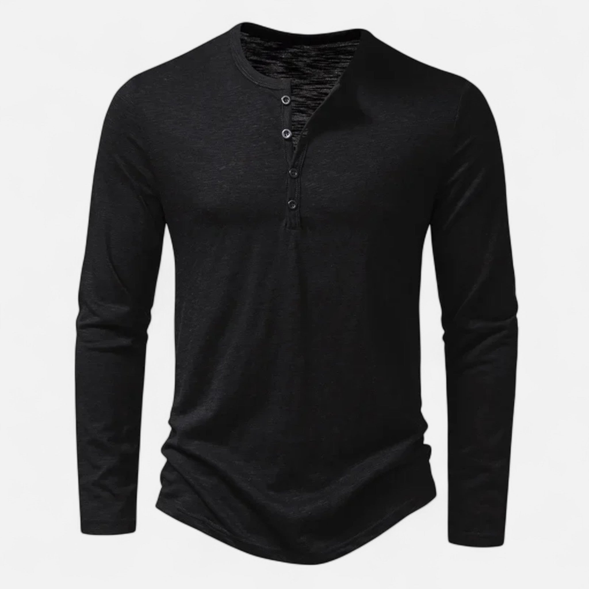 KOSZULA MĘSKA HENLEY SLIM FIT