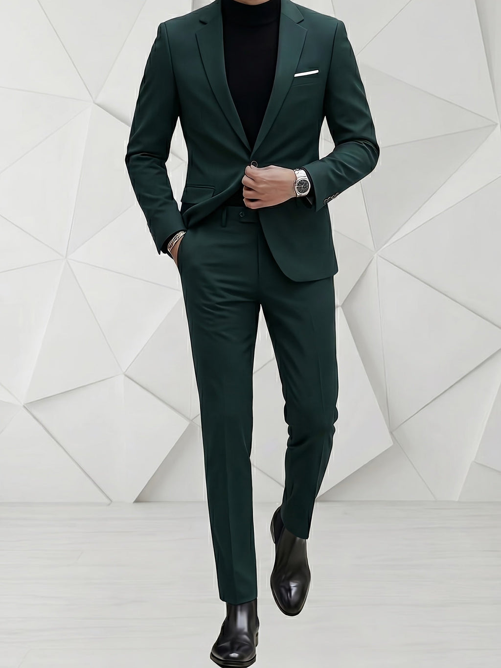 POLYESTER SUIT SET FOR MEN