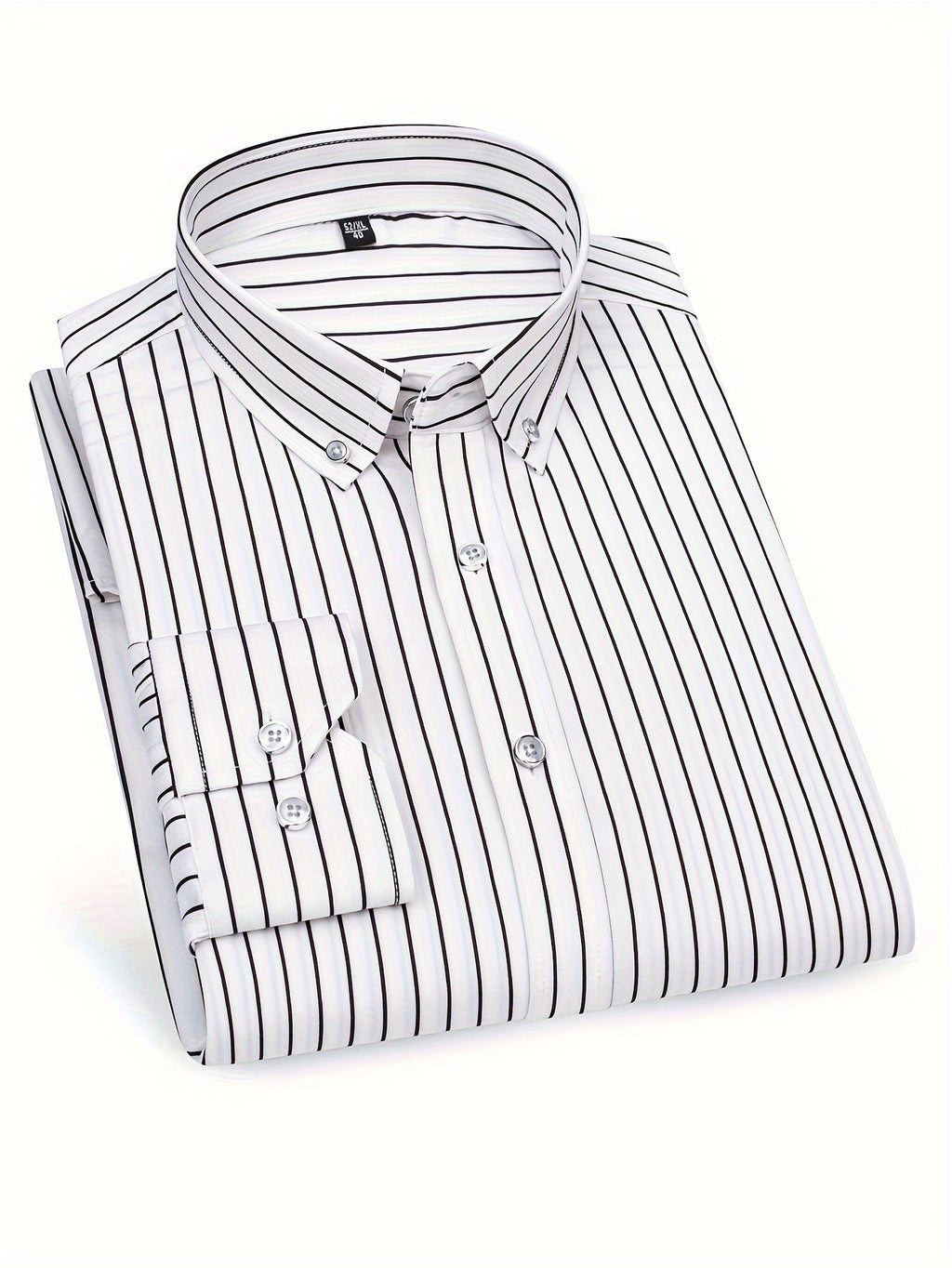 Koszula męska w paski slim fit