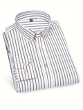 Koszula męska w paski slim fit