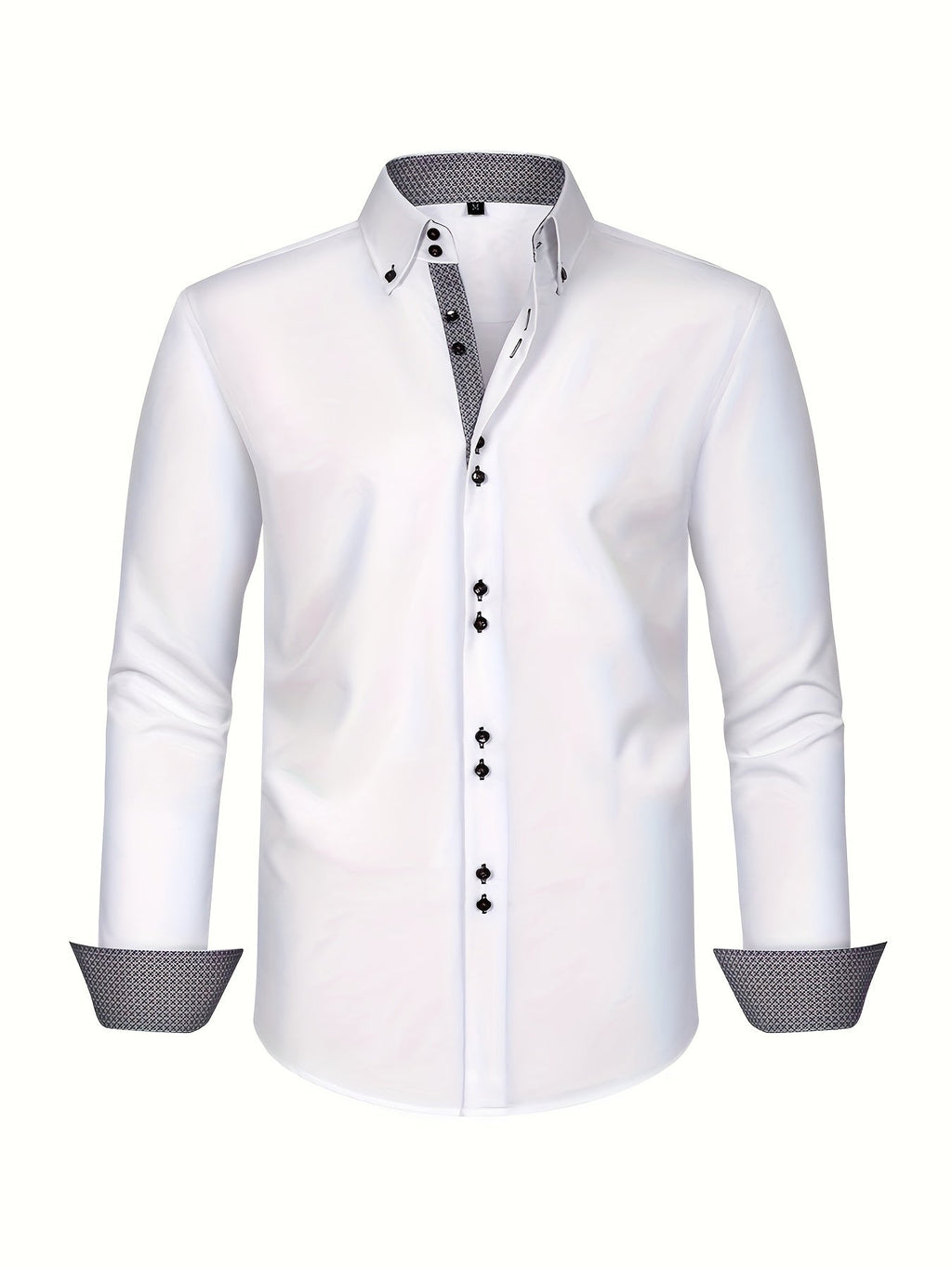 KOSZULA MĘSKA Z KOLOROWYMI BLOKAMI