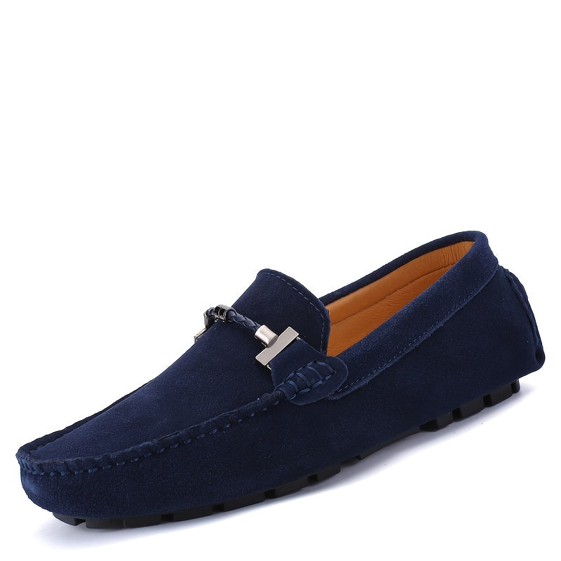 Męskie loafersy z kwadratowym noskiem