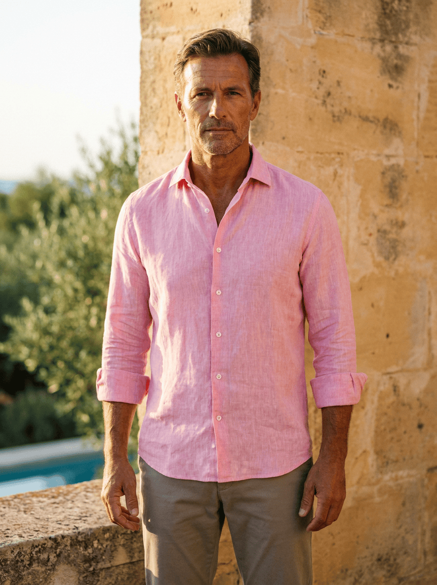 COTTON COLLAR SHIRT FOR MEN