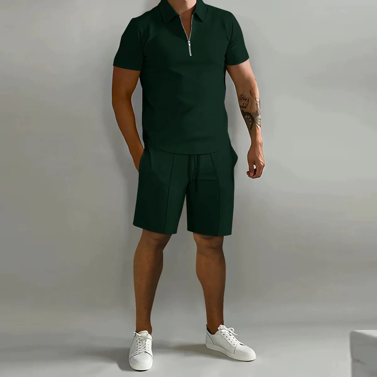KOMPLET MĘSKICH KOSZULEK POLO Z ZAMKIEM