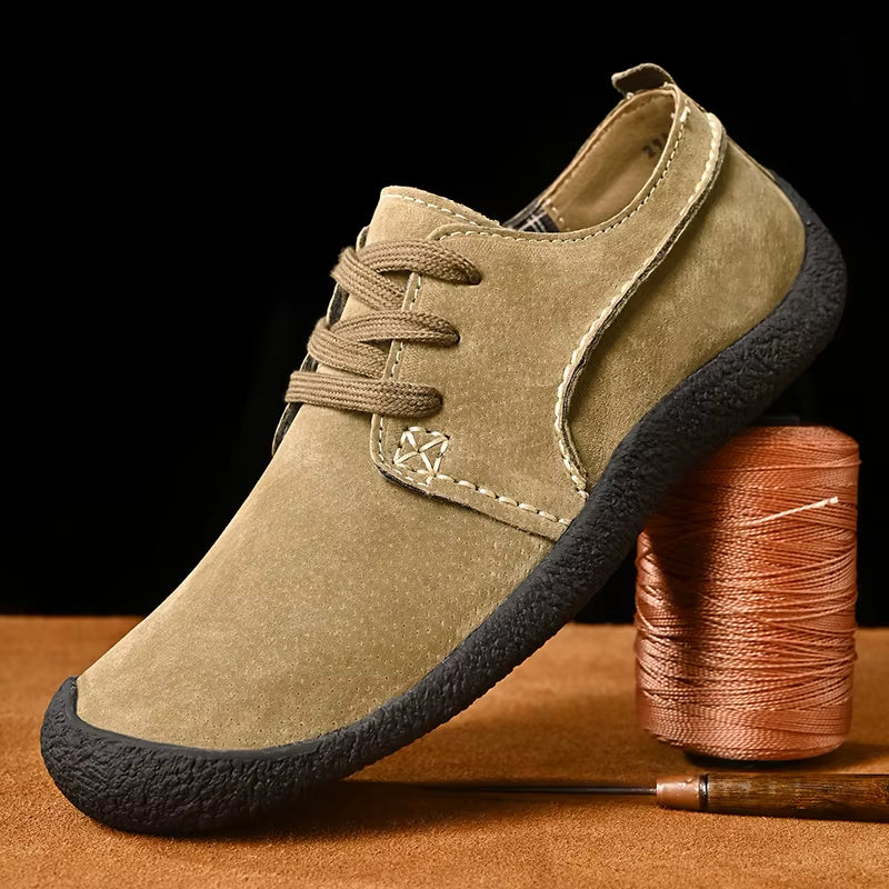 MĘSKIE ZAMSZOWE BUTY SZNUROWANE