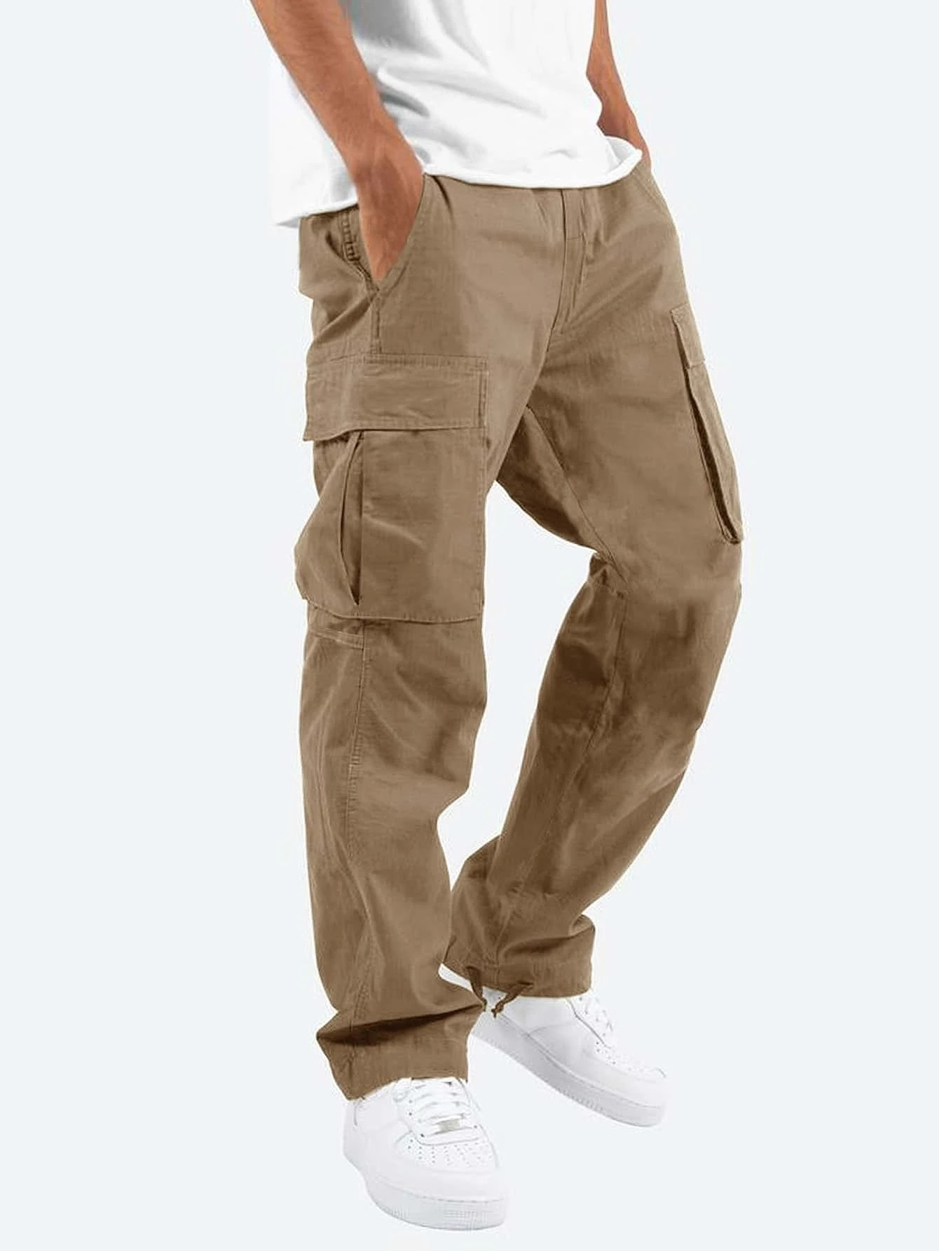 LUŹNE SPODNIE CARGO DLA MĘŻCZYZN