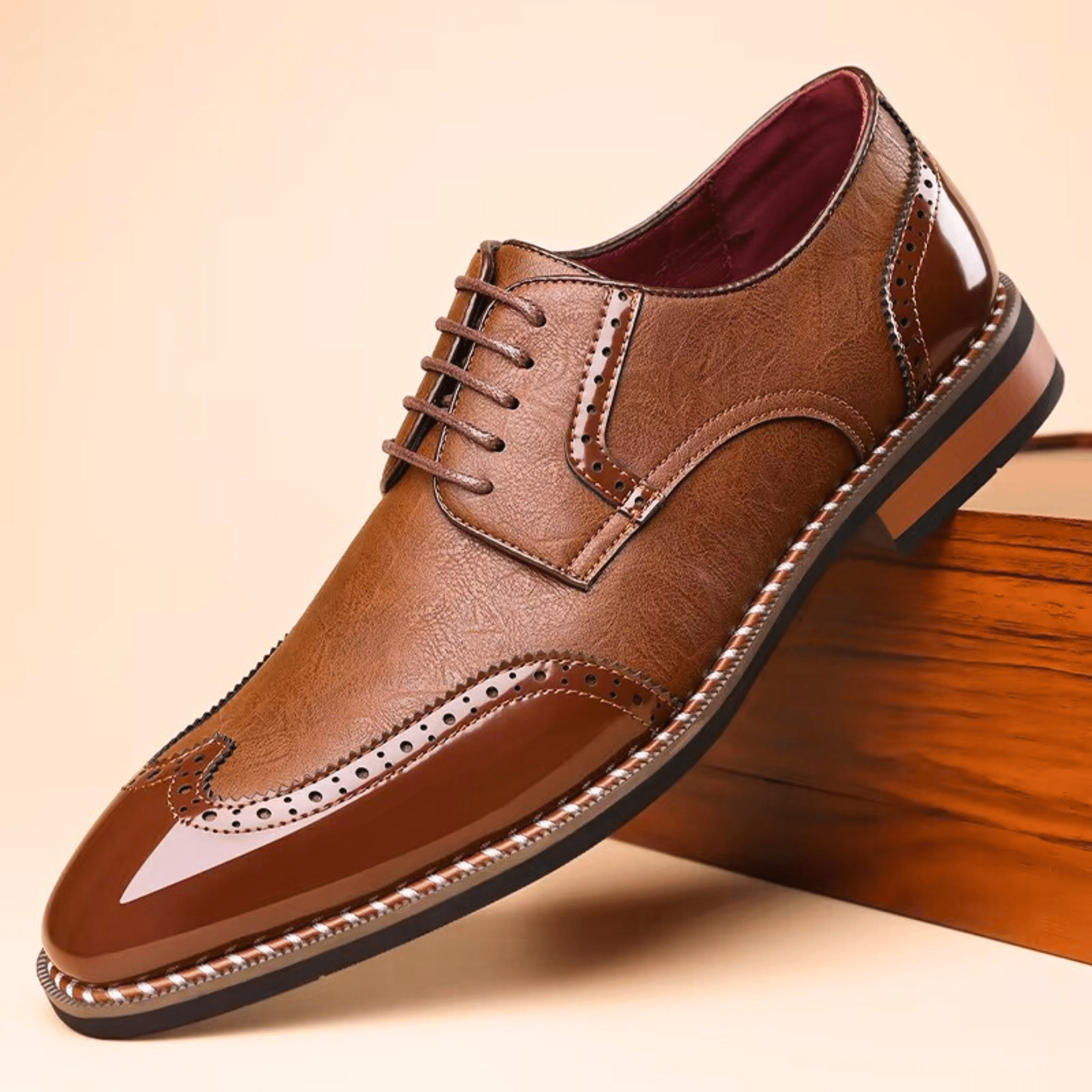 BUTY DWUKOLOROWE MĘSKIE