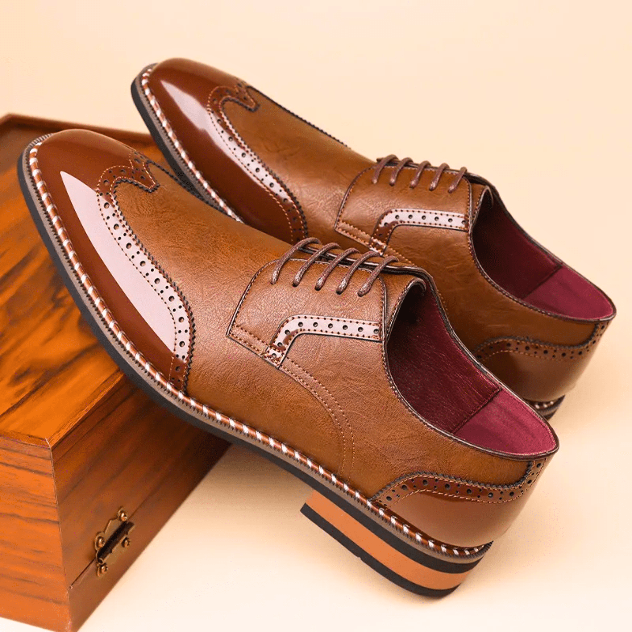 BUTY DWUKOLOROWE MĘSKIE