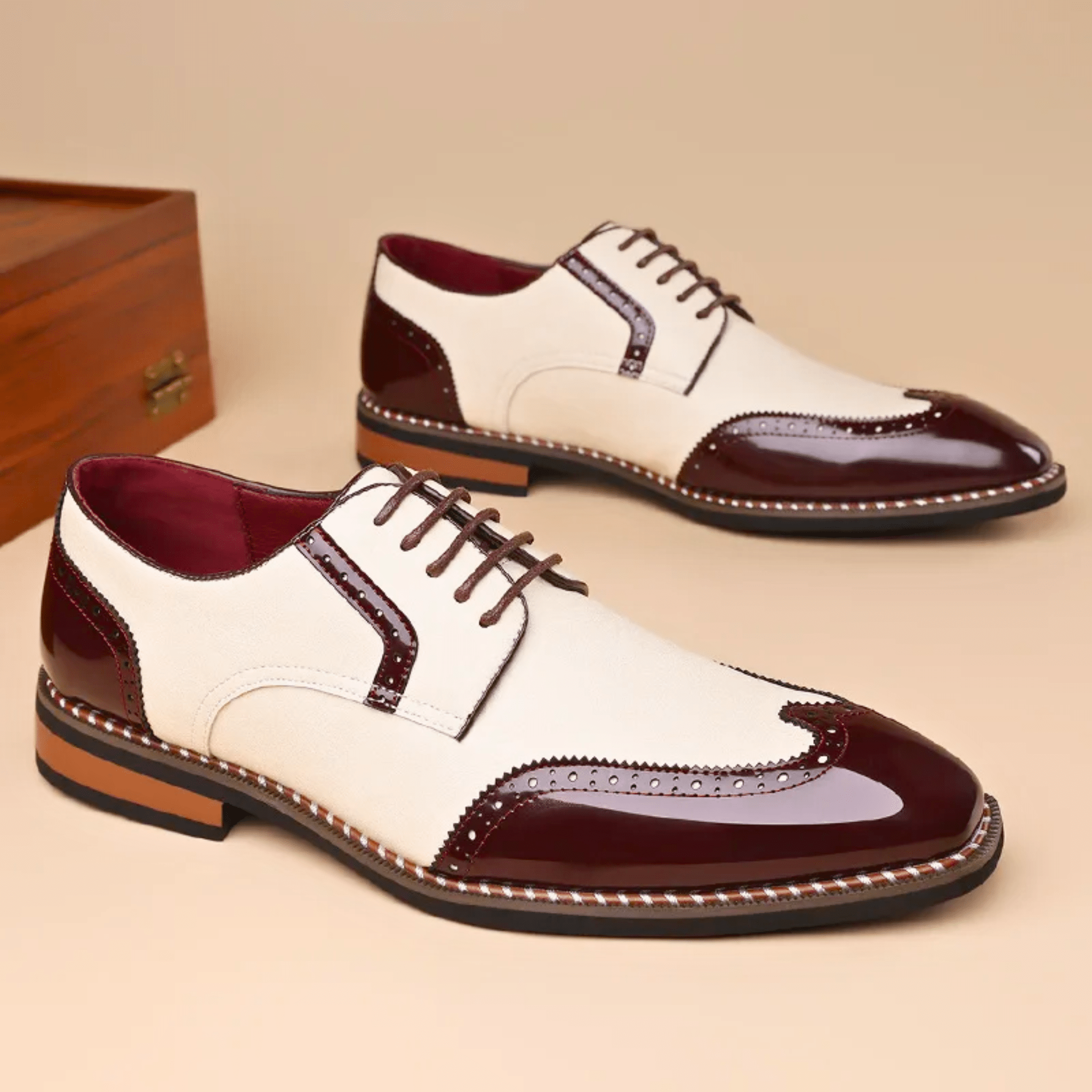 BUTY DWUKOLOROWE MĘSKIE