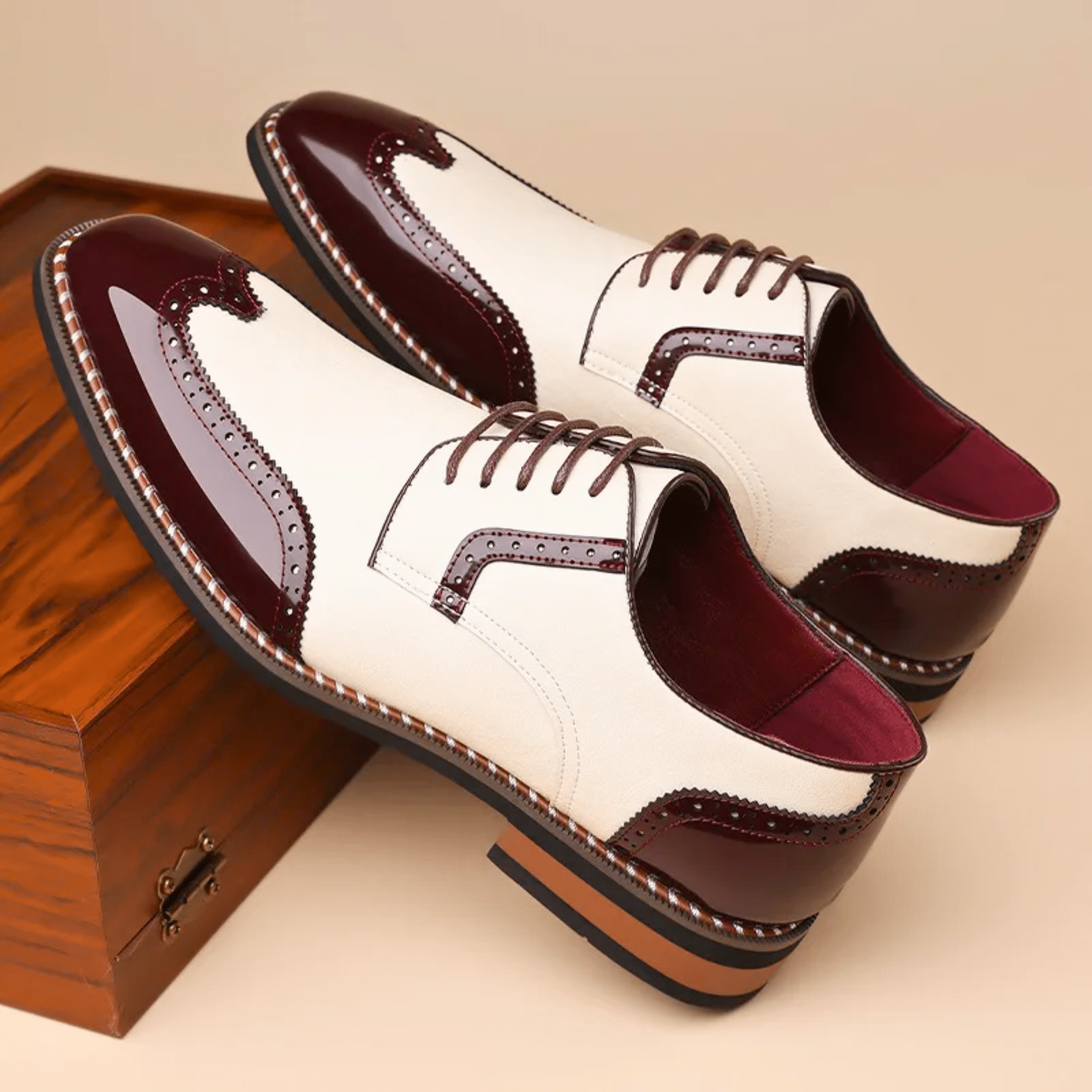 BUTY DWUKOLOROWE MĘSKIE