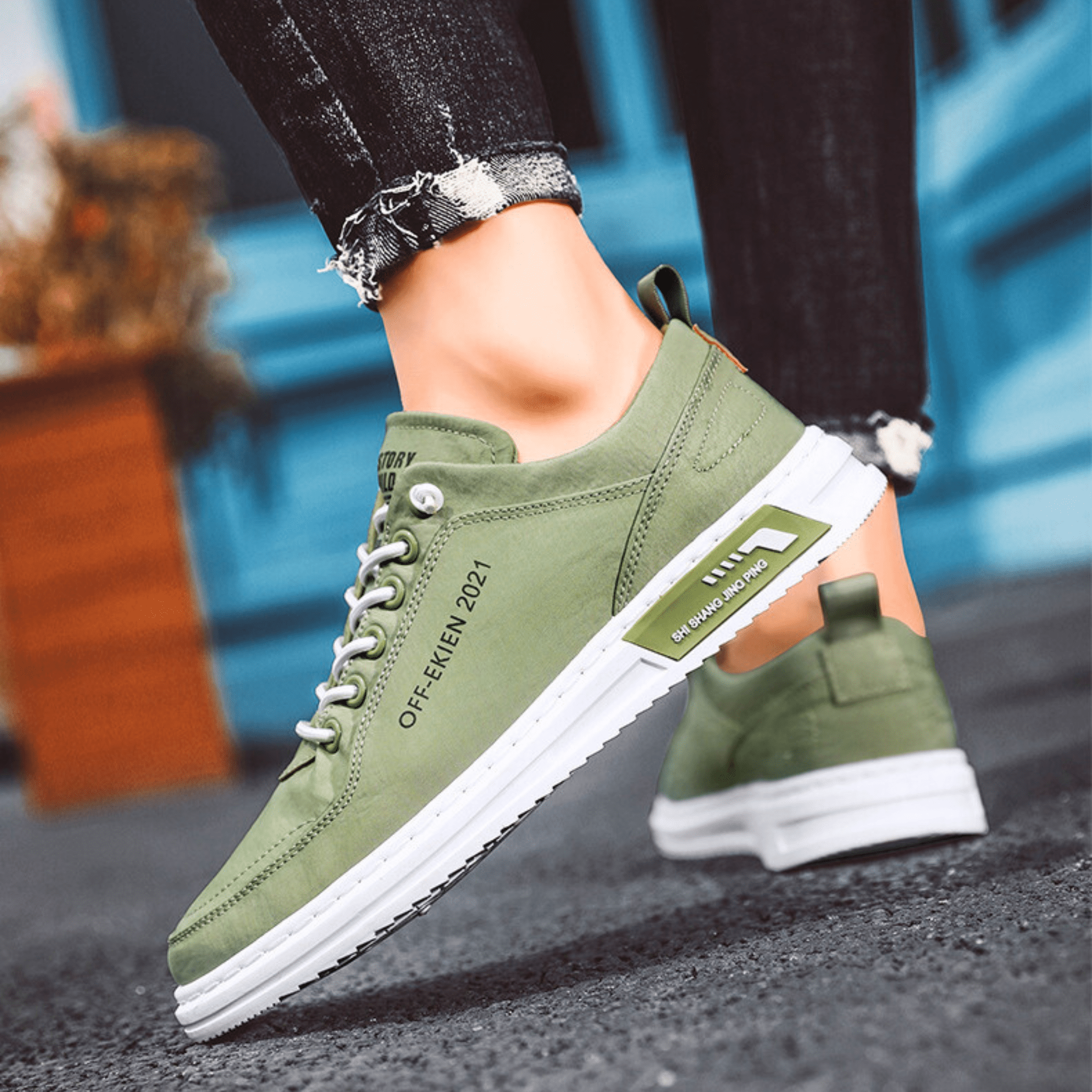 BUTY SPORTOWE MĘSKIE O STRUKTURALNYM WZORZE