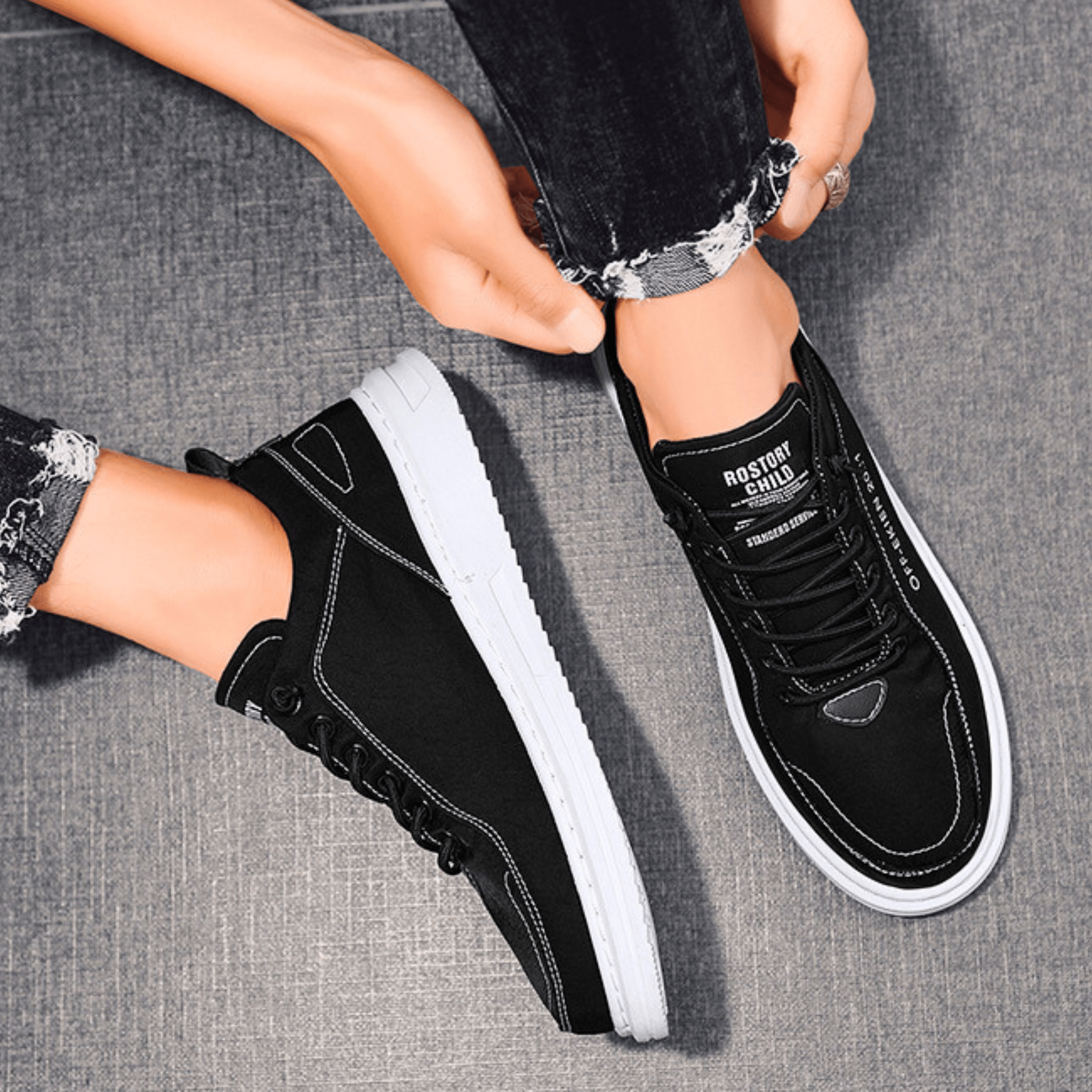 BUTY SPORTOWE MĘSKIE O STRUKTURALNYM WZORZE