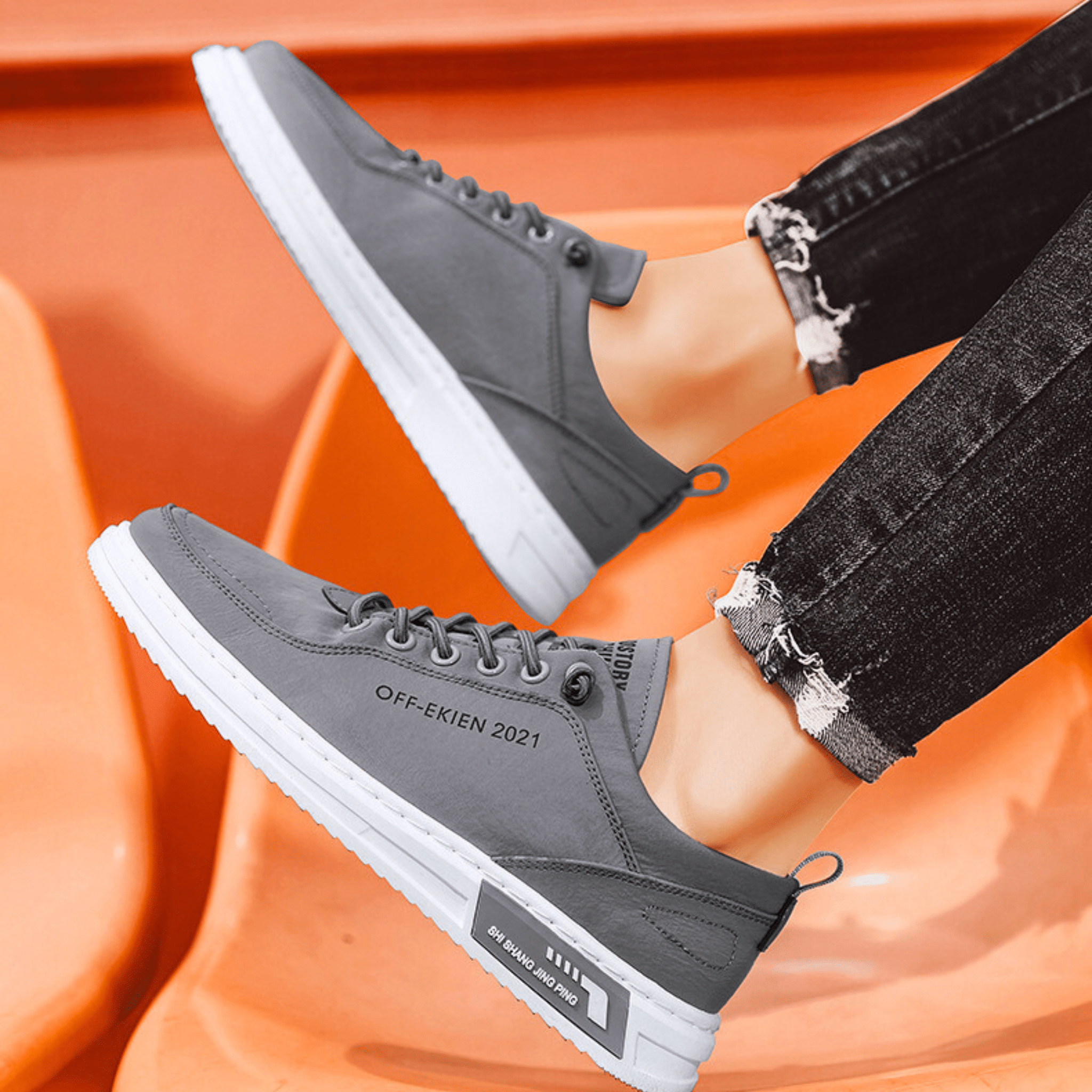 BUTY SPORTOWE MĘSKIE O STRUKTURALNYM WZORZE